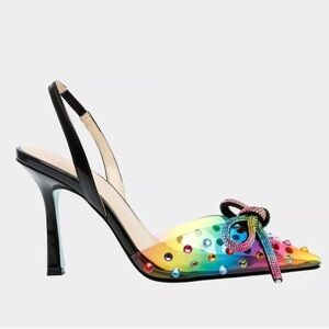 Betsey Johnson Multicolor Beaded Heels